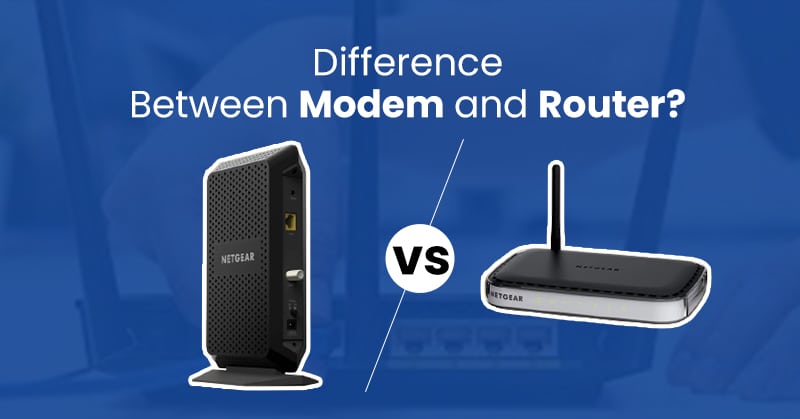 different between modem and router