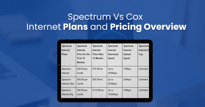 spectrum vs cox - internet plan and pricing 